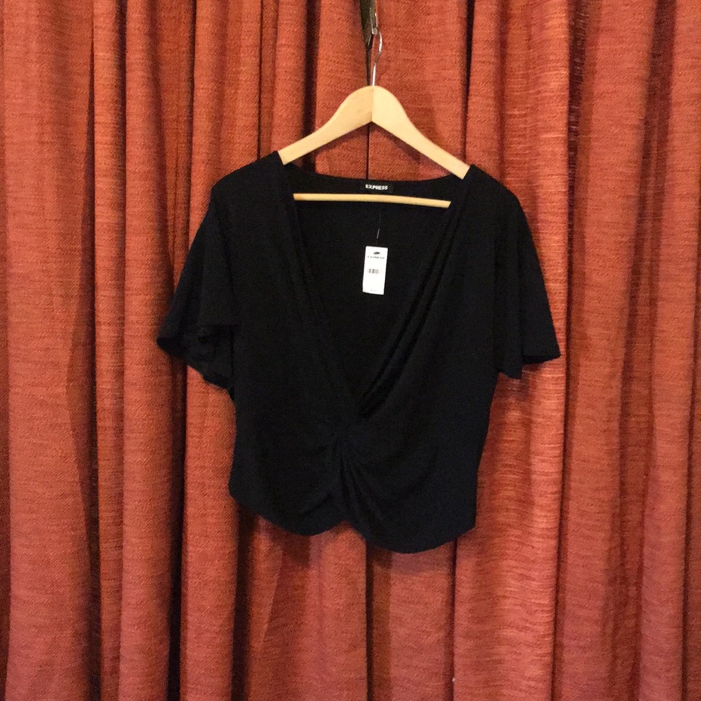 Twist front blouse
